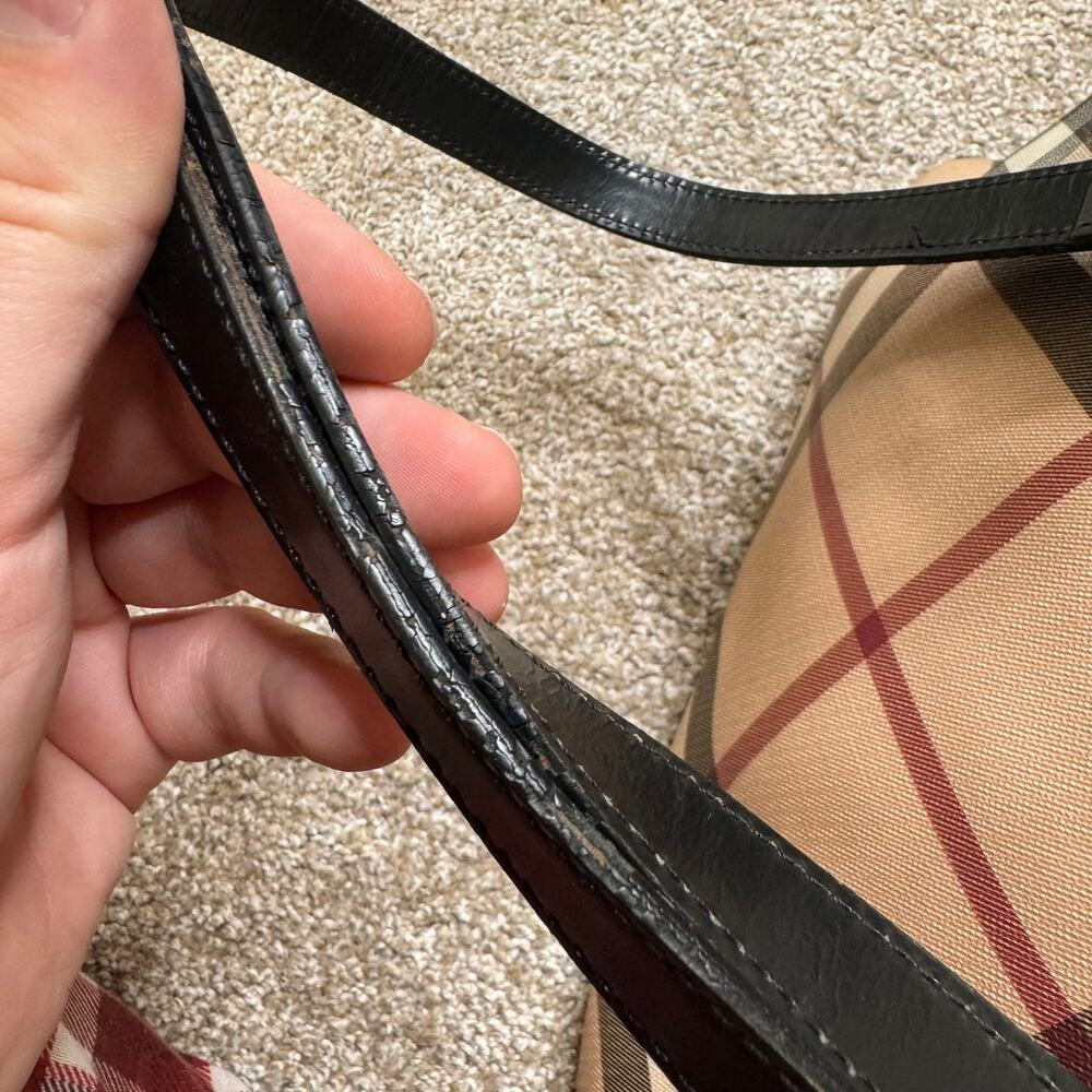 Y2K Burberry Classic Check Shoulder Tote Bag - Picture 5 of 10